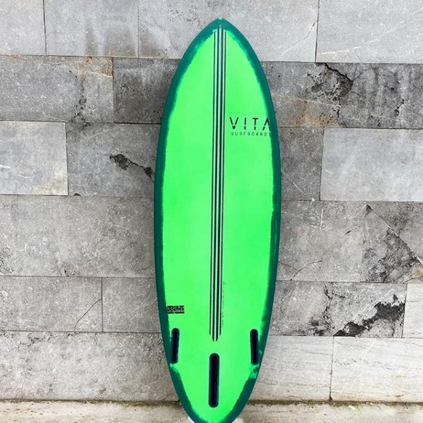 tabla surf vita jellyfish stock tintada verde 5`5